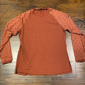 Nike Pro Mens Long Sleeve Utility Top Burnt Orange